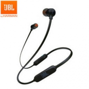 JBL T110BT 运动蓝牙无线耳机跑步耳机 入耳式线控耳机低音 黑色
