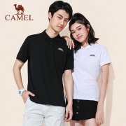 CAMEL 骆驼 J0S2WV110 男女情侣运动短袖 POLO衫