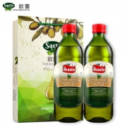 世界十大橄榄油品牌 欧蕾 西班牙进口 特级冷榨橄榄油 1L*2瓶