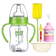IVORY 爱得利  宽口径奶瓶套装 160ml 配十字奶嘴 *5件 115元（需用券，合23元/件）