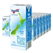 限地区：纽仕兰 3.5g 蛋白质部分脱脂牛奶 250ml*24盒*4件