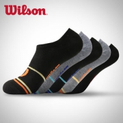 美国 威尔胜Wilson 专业运动船袜 5双 商超同款