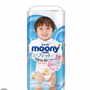 moony 尤妮佳 男婴用拉拉裤 XL38片 *5件 344.95元含税包邮（合68.99元/件）