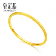 CHJ JEWELLERY 潮宏基 忆恋 黄金足金手镯 12.7g 5057元（需用券）