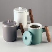 茶水分离陶瓷北欧风马克杯 16.9元