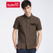 1日0点、61预告：Baleno 班尼路 28804016 男士纯棉短袖衬衫
