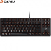 Dareu 达尔优 DK100 机械键盘 (红轴、87键、黑色、无光)