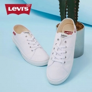 限尺码：Levi's 李维斯 低帮休闲帆小白鞋 49元（需用券）