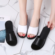 真皮！女士时尚增高凉拖鞋 券后￥29.9