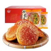 聚鑫昌 太谷饼山西特产 混装味1400g（红枣味10袋+原味10袋）*2件