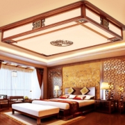历史低价：nvc-lighting 雷士照明 福轩阁 仿古实木羊皮灯 70W 1076元包邮（需用券）