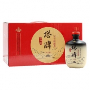 京东PLUS会员：塔塔牌 手工原酿酒六年陈花雕 14度 半干型黄酒 500ml*6瓶 整箱礼盒装