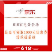 促销活动：京东 618家电分会场