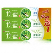 LG竹盐牙膏 清新源110g*3 清新口气 呵护牙龈健康 （新老包装更替，口味随机发送） *11件