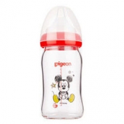 pigeon 贝亲 Disney系列 AA138 然实感宽口径玻璃彩绘婴儿奶瓶