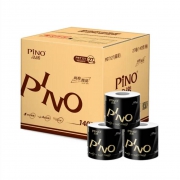 PLUS会员：心相印 品诺 黑色经典系列 4层140g卷纸*27粒*3件