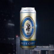 韩国进口 BLUEGIRL蓝妹 啤酒 500mlx9听