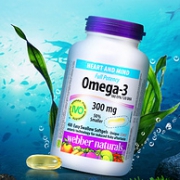 临期白菜！加拿大国家骄傲品牌，300mgx400粒 Webber Naturals 伟博 Omega-3深海鱼油