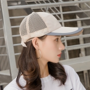 网眼清凉透气，帽围可调：向朵 男女 夏季薄款户外防晒遮阳帽 鸭舌帽