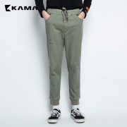 KAMA 卡玛 2318311 男士松紧针织长裤 *2件 95元（合47.5元/件）