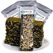 吉事曼 海苔芝麻夹心脆125g 9.9元包邮