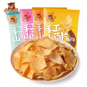 第二件9.9 小狗熊 手工山药薄薯片多味9包 券后￥19.8