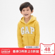 Gap 盖璞 男童加绒连帽卫衣 55.3元