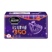 kotex 高洁丝 经典棉柔丝薄系列 亲亲棉夜用卫生巾 350mm 5片 *19件
