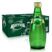 Perrier 巴黎水 含气天然矿泉水 330ml 24瓶装