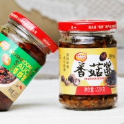 薪然 香菇拌饭酱 香辣/原味 220g*2瓶 9.9元包邮（需用券）