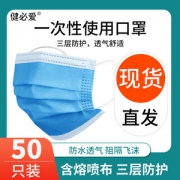 三层防护一次性口罩 含熔喷布 10只