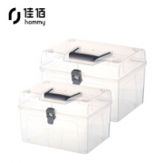京东PLUS：佳佰 多功能高透塑料收纳箱  大小号套装 买一赠一