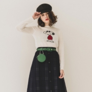 61预售：SLY 038CSW70-1200 史努比Snoopy印花休闲针织衫 139元（需定金20元，1日付尾款）