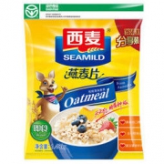 西麦 燕麦片 无添加蔗糖 营养早餐食品 牛奶好搭档 即食 家庭分享装 谷物代餐麦片1480g *2件