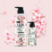 LUX 力士 植萃精油香氛沐浴露 樱花 550g +小苍兰290g  *2件 69.8元包邮（需用券，合34.9元/件）