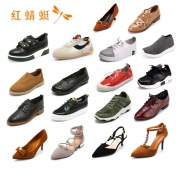 4.9分，断码清仓，上百款可选：红蜻蜓 女款真皮单鞋 凉鞋