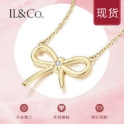 大额神券：IL&Co 925银蝴蝶结锁骨链 主钻0.5分