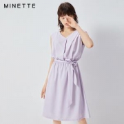 minette 30219146058 无袖收腰连衣裙