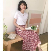 韩都衣舍 LZ8506 女士碎花裙套装
