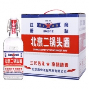 北京二锅头 清香型 纯粮白酒 42度 500ml*6瓶