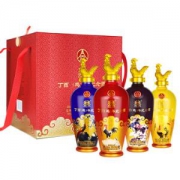 五粮液 丁酉鸡年生肖纪念酒 52度浓香型白酒 500ml*4瓶整箱装