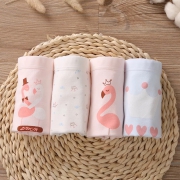 百分百纯棉 4条装女童内裤平角 券后￥19.8
