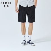 Semir 森马 19-049251311 男士条纹五分休闲裤
