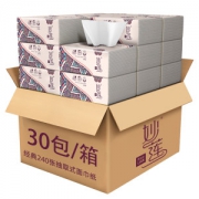 妙莲 原木浆抽纸30包