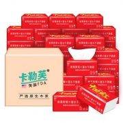 40包原生木浆抽纸家用实惠装柔韧亲肤面巾批发餐巾纸卫生整箱抽纸