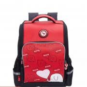 京东PLUS：爱华仕 OIWAS 小学生书包 越走越轻系列 1-6年级 减负透气双肩包  4851红色