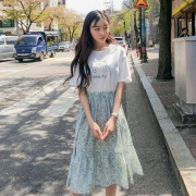 韩都衣舍 OK1390 女士碎花连衣裙