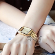 88VIP：Casio 卡西欧 AQ-230GA-90 复古金色小方表 255.55元包邮