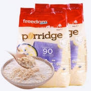 16日0点：freedom FOODS 无糖麦片免煮即食燕麦片 1kg*2件 *4件 235.6元包邮（多重优惠）