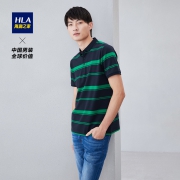 HLA 海澜之家 HNTPD2R050A 基础条纹短袖POLO衫 98元包邮